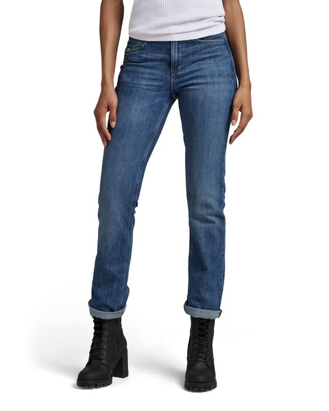 G-Star, Damen, Jeans, Straight, Noxer Straight Wmn, Blau, W26 L32-image