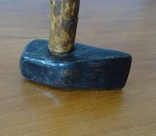alter kleiner Vorschlaghammer Steinhammer handgeschm. 1900 - 1930