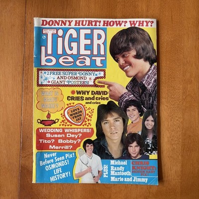 Tiger Beat Magazine September 1972 Osmond POSTER Sherman Cassidy Eve Plumb 