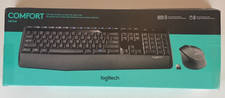 Logitech MK345 Comfort Full Size Wireless Keyboard and Mouse Combo - Black