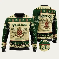 Jameson Irish Whiskey Ugly Christmas Sweater