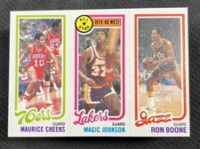 1980-81 Topps Magic Johnson (RC) / Cheeks / Boone _ #237-18-178