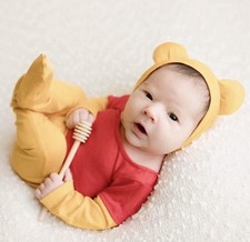 Newborn Prop/Costume Pooh Bear Outfit 0-3 Mo