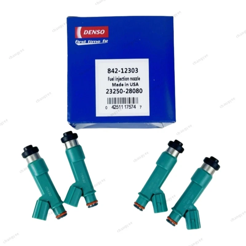 4pcs DENSO Fuel Injectors OEM23250-28080 for 04-15 Toyota Matrix Highlander RAV4 - Image 2 of 4