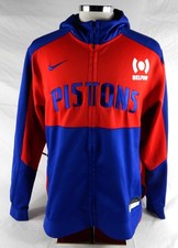 2024-25 Detroit Pistons Wendell Moore Jr #14 Game Used Red Warm Up Jacket L 411