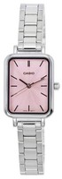 Casio Rosa Zifferblatt Edelstahl Quarz LTP-V009D-4E Wr Analoge Damenuhr