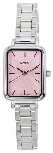 Casio Rosa Zifferblatt Edelstahl Quarz LTP-V009D-4E Wr Analoge Damenuhr-image
