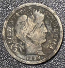 1898 S Barber Dime Good Folder Filler (low grade) DR-A