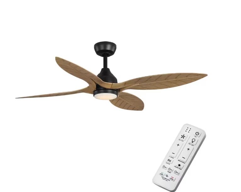 Hampton Bay Melba 54" Indoor/Outdoor Matte Black Ceiling Fan with Remote & LED - Image 2 of 4