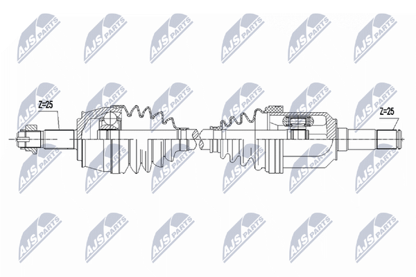 Antriebswelle NTY NPW-FT-089 FüR Fiat Stilo VAN Multi Wagon Bravo 2 Multijet JTD-image