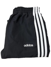 Adidas 3-Stripes Track Pants Youth L Black White Soccer Training Joggers CK7859