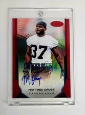 MINT #/75 RC AUTO MIRROR RED 2017 Certified Potential Signatures Matthew Dayes 