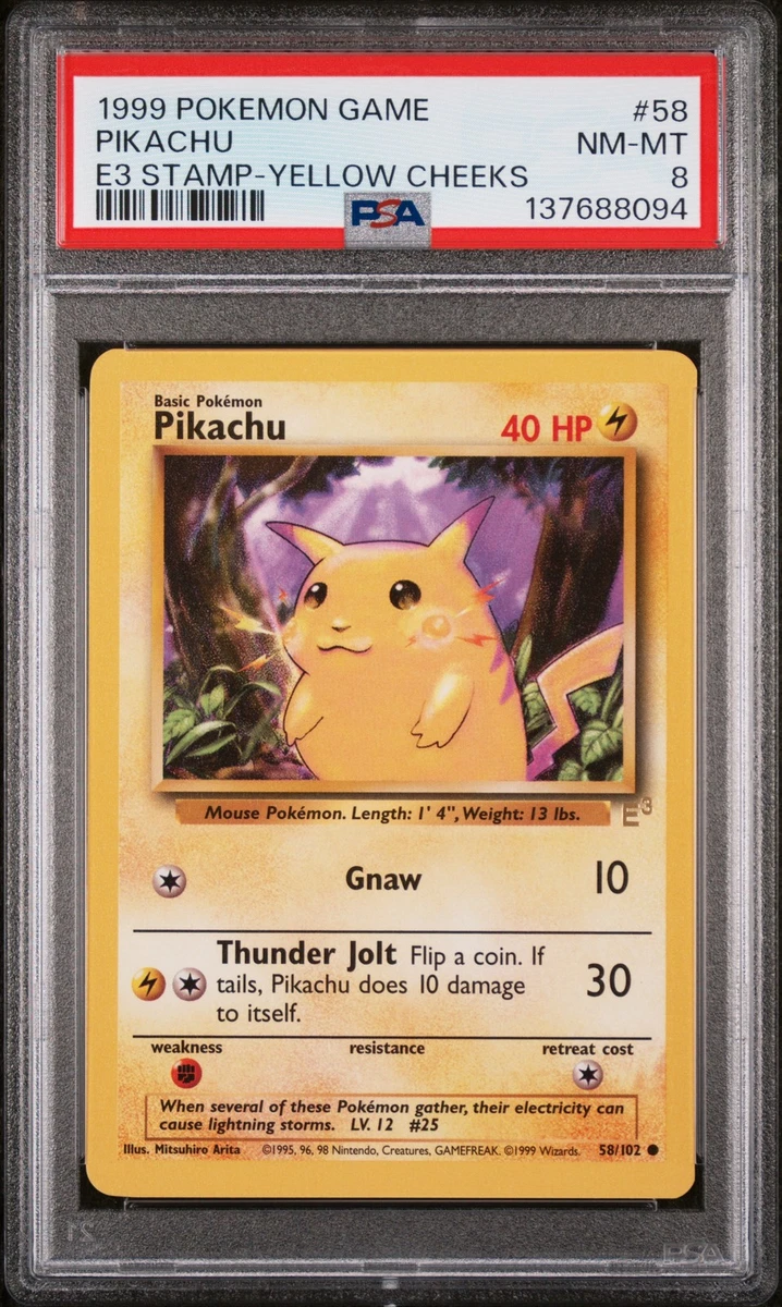 Pikachu Pokémon TCG Professional Sports Authenticator (PSA) Grade