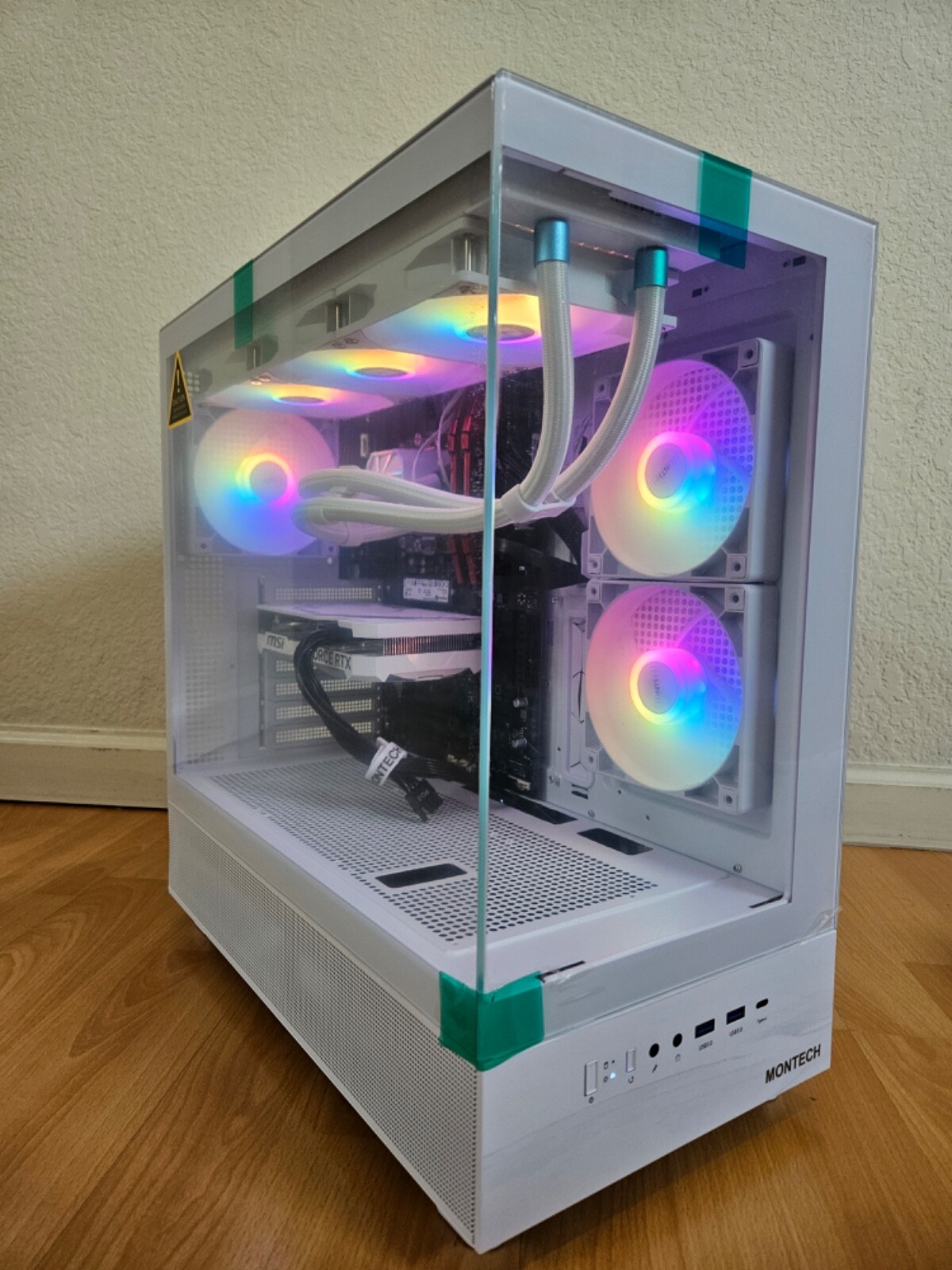 POWERFUL Water Cooled Gaming PC Desktop, i9 12th GEN, RTX 4070, 64GB RAM 4TB SSD