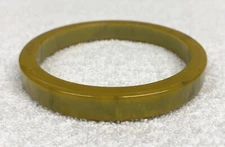 Vintage Marbled Green Bakelite Bangle Bracelet Simichrome Tested