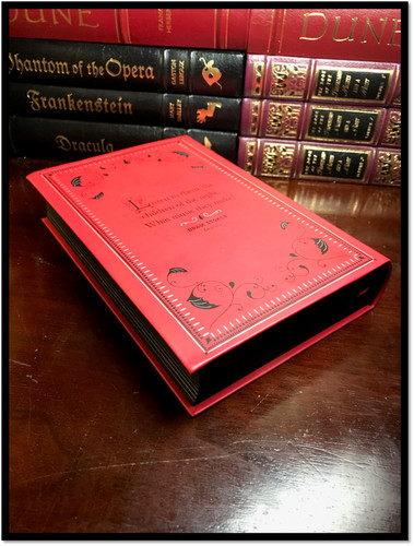 stoker new leather bound deluxe collectible with ribbon bookmark