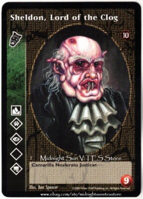 Sheldon, Lord of the Clog Nosferatu Tenth Anniversary V:TES VTES Vampire CCG