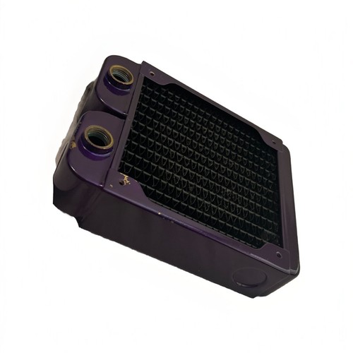 PC Water cooling Radiator 120mm (Purple) G1/4 Threads - Afbeelding 3 van 5