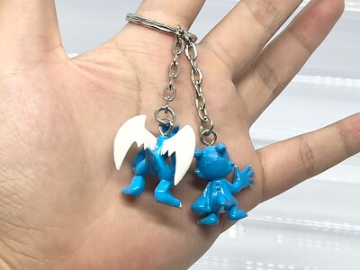 Digimon Adventure 02 ExVeemon & Veemon Keychain Figure Banpresto