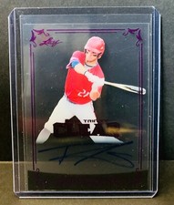 2018 Leaf Trinity Clear Acetate TRAVIS SWAGGERTY Purple Foil Auto RC Pirates