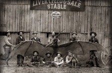 Antique Bat Men Photo 1040 Oddleys Strange & Bizarre