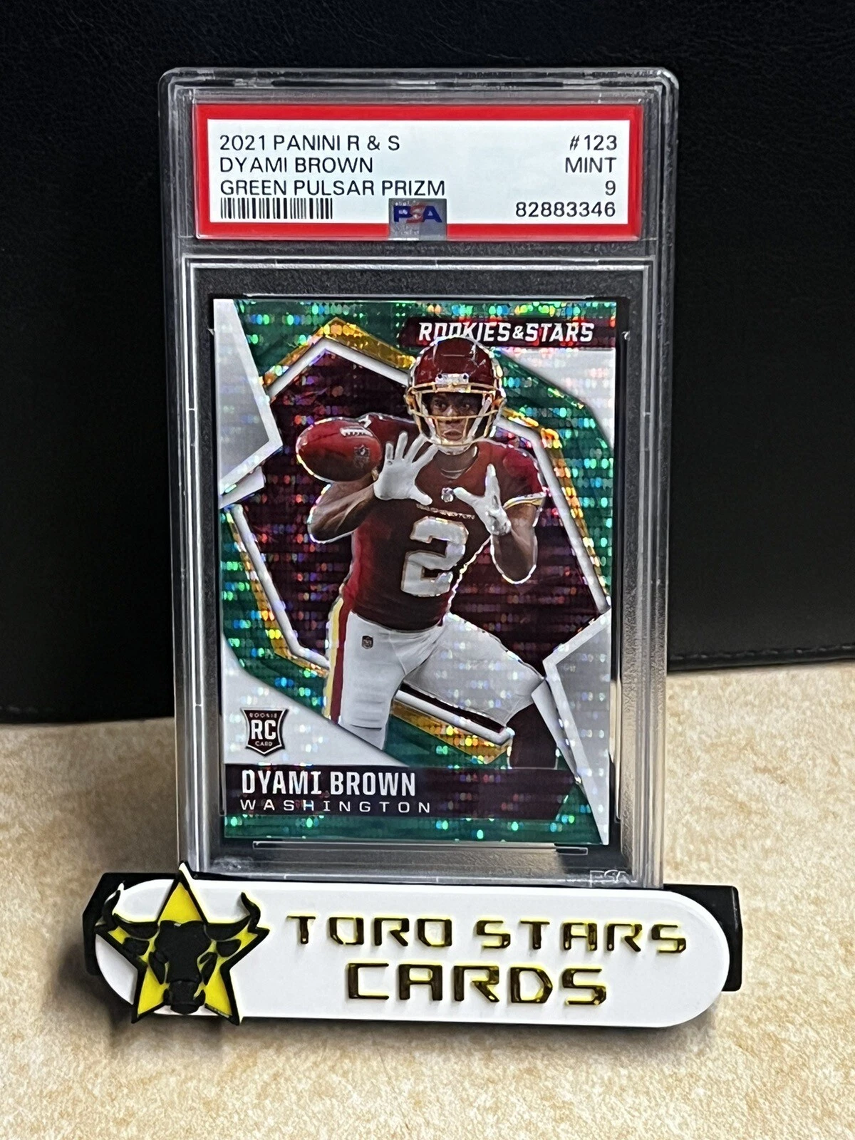Dyami Brown Panini Rookies & Stars #123 Green Pulsar