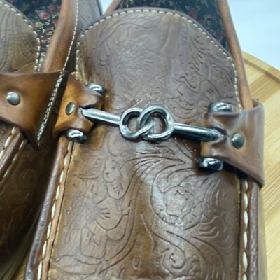 Antonio Cerrelli Elite Bit Loafers Men Size 12‎ Embossed Design Faux Leather Antonio Cerrelli Elite Bit Loafers Men Size 12 Embossed  main image 2