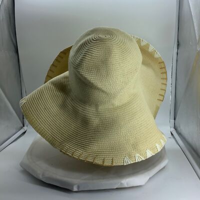 NWT - Vineyard Vines Straw Floppy Hat ☀️ Vineyard Vines Straw Embroidered Floppy Sun Hat Women  main image 4
