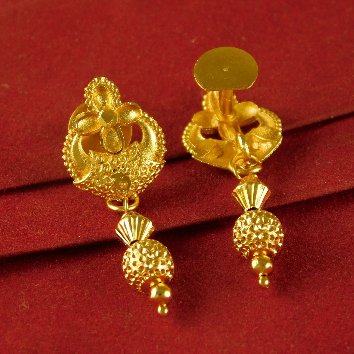Bollywood Designer Gold Plated Traditional Earrings Dangle Fashion