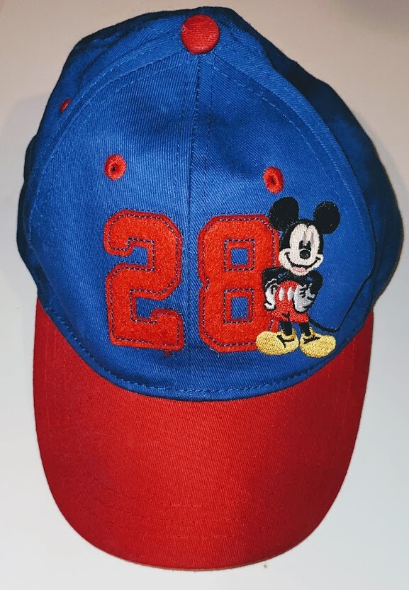 Baseball Cap Disney Mickey Mouse Childs Blue Red-image
