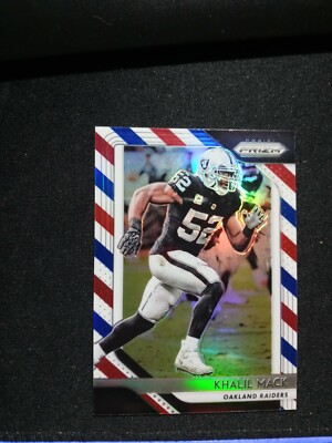 2018 Panini Prizm Football Khalil Mack Red White & Blue #47 NM/MT RAIDERS/SHARP