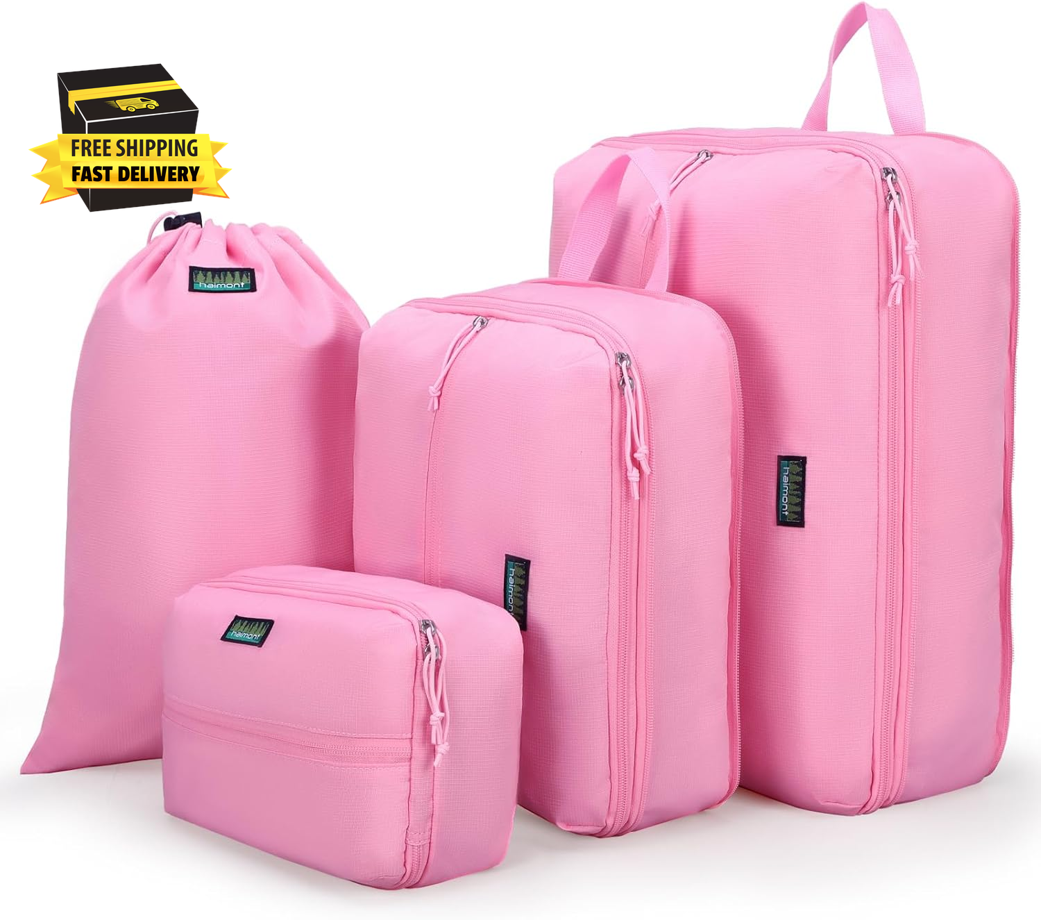 4 Set Packing Cubes for Women Luggage Packing, Lightweight Travel Packing Organi