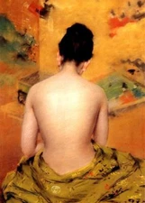 high quality  oil painting  handpainted on canvas- Back Of A Nude