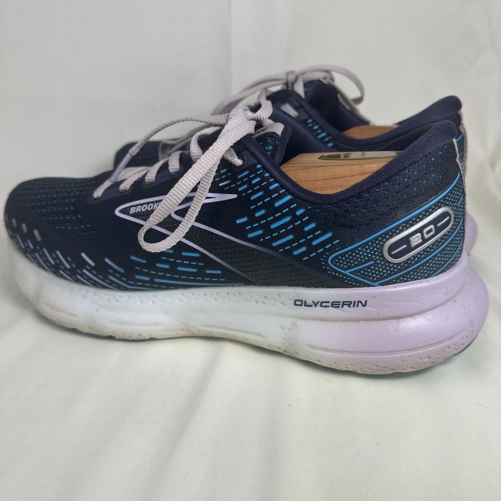 Brooks Glycerin GTS 20 Womens 10.5 Shoes Blue Purple Running Walking Gym thumbnail 2