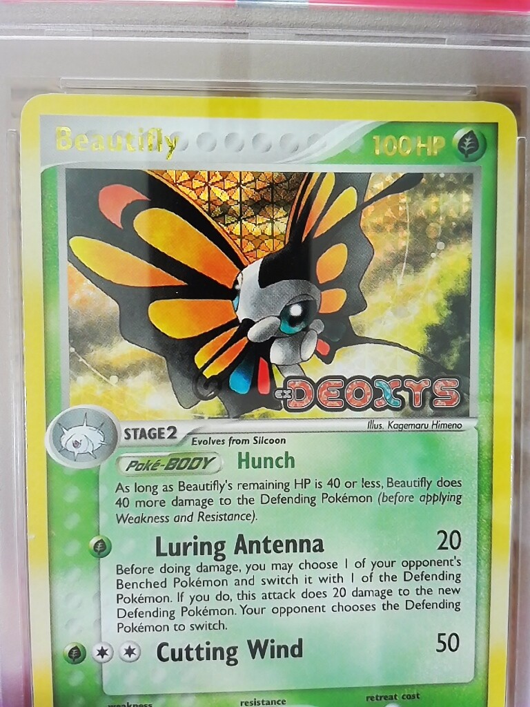 Beautifly 2/107 EX DEOXYS Reverse Holo Graded Pokemon Card Beautifly 2/107 EX DEOXYS Reverse Holo Graded Pokemon Card