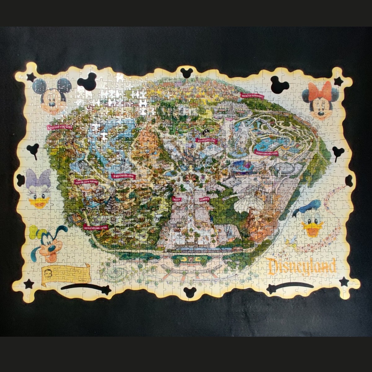 WDW Disneyパズル マップ他 Disneyland Park Map Puzzle 50th Anniversary Mickey 2005 1000