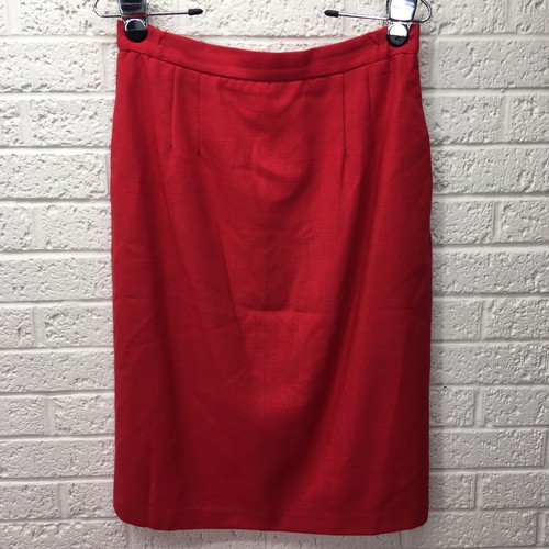 TRAJE DULCE pequeño 2 piezas Blazer y Falda Carrera Business Rojo Sólido Talla 8 • ¡En muy buen estado! - Imagen 9 de 11