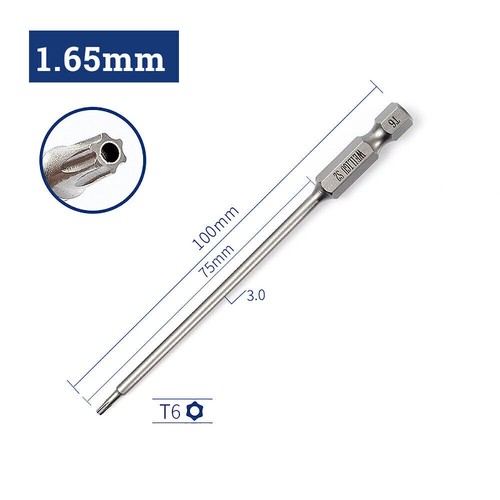Long Reach Torx Star Hex Security Bit Set Tamper Proof Screwdriver Bits 1/4" - Picture 39 of 65