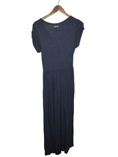 Matilda Jane Maxi Dress Women L Blue Deep Water Long Jersey Heathered Pockets