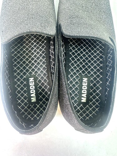 Steve Madden Loafers Men 9.5M Davior Shoes Black Glitter Slip On Comfort Casual - Picture 10 of 12