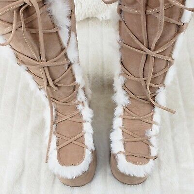 Camel 311 Stacked Tan Mammoth Platform Goth Punk Go Go Knee Camel 311 Stacked Tan Mammoth Platform Goth Punk Go Go Knee