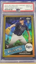 Brendan McKay - 2020 Topps Chrome 1985 Topps Ben Baller Gold Refractor  PSA 10  
