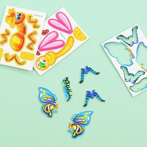 3D Animal Puzzle insect Shape Pieces Puzzle DIY handmade puzzle kids puzzle toys - Picture 9 of 12
