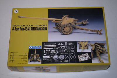 Gunze Sangyo G-719 8.8cm Pak43/41 Anti-Tank-Gun High Tech Model 1:35 NEU mit OVP