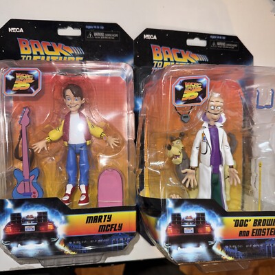Back to the Future NECA animated Marty McFLY Doc Brown BTTF toy