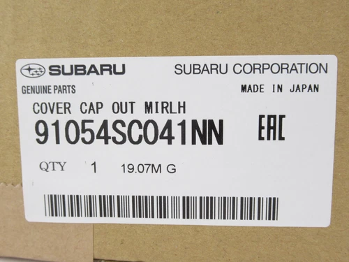 Genuine OEM Subaru 91054SC041NN Driver Side View Mirror Cover 2009-2013 Forester