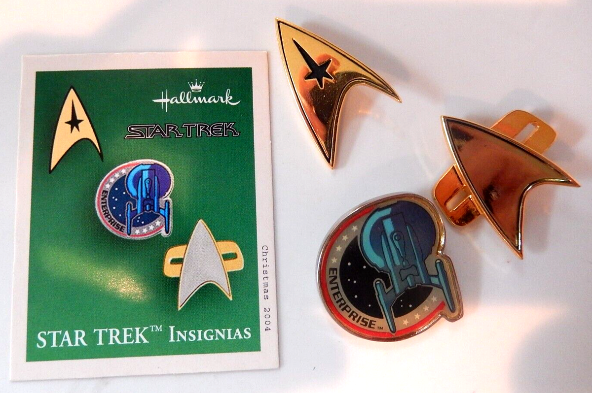 Hallmark Keepsake Star Trek Insignias - set of 3 dated 2004 | eBay