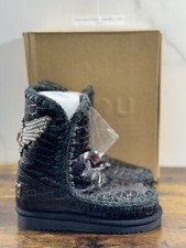 Mou Eskimo 24 Gris Imprimé Croco Noir Casual Mou Femme Botte 36