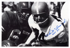 Mike McCormack Signed Book Photo Autographed NFL Football HOF Cleveland Browns