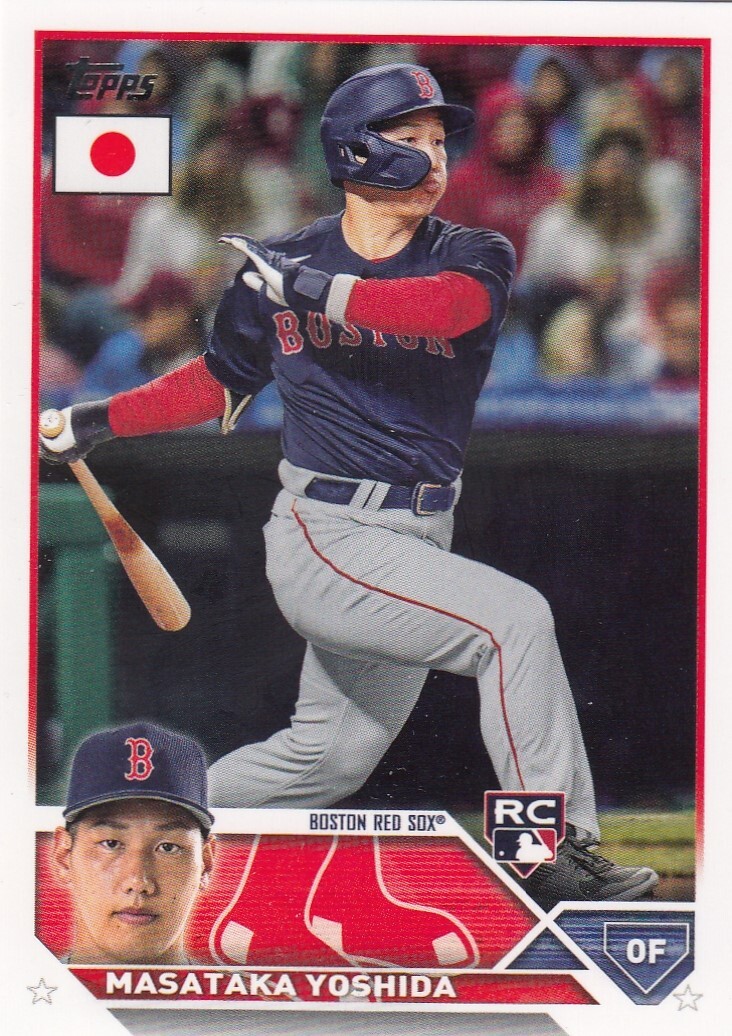 MASATAKA YOSHIDA TOPPS JAPAN ROOKIE CARD RC BOSTON RED SOX #7 2023 23